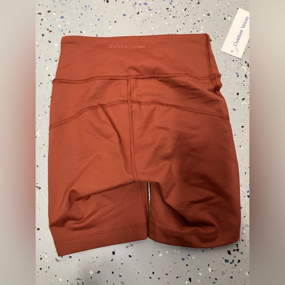 Outdoor Voices Zoom Athletic Shorts Orange Womens XXS NWT - Picture 6 of 12